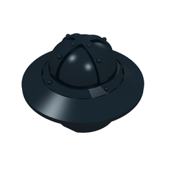 Helmet with Chinstrap and Wide Brim