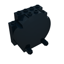 Windscreen 3 x 6 x 5 Bubble with Studs on Top [Plain]