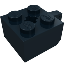 Hinge Brick 2 x 2 Locking with 1 Finger Vertical and Axle Hole [+ Opening] (30389b)