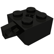 Hinge Brick 2 x 2 Locking with 1 Finger Vertical and Axle Hole [X Opening] (30389c)