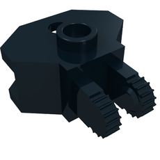Hinge 1 x 2 Locking with 2 Fingers and Towball Socket, 9 Teeth (30396)