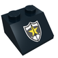 Slope 45° 2 x 2 with Police Yellow Star Badge Print