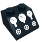 Slope 45° 2 x 2 with 3 Gauges and 3 Knobs Print