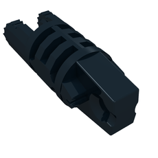 Hinge Cylinder 1 x 3 Locking with 1 Finger and 2 Fingers On Ends, without Hole, 9 Teeth (30554a)