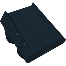 Brick Sloped 2 x 2 No Studs, with 3 Side Pistons Raised Edges (30603)