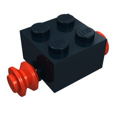 Brick Special 2 x 2 [Red Wheels for Single Tyre] (3137c01)