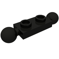 Plate Special 1 x 2 with 2 End Towballs (3170)