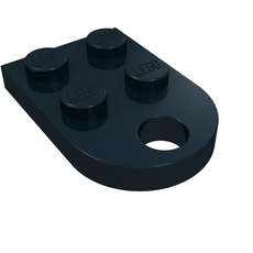 Plate Special 3 x 2 with Rounded End, Hole (3176)