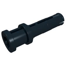 Technic Pin Long with Friction Ridges Lengthwise and Stop Bush [3 Lateral Holes, Big Pin Hole] (32054)