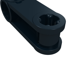 Technic Axle and Pin Connector Perpendicular 3L with Pin Hole (32068)