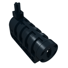 Launcher, Technic Competition Cannon, Round Bottom with Same Color Ends (32074c01)