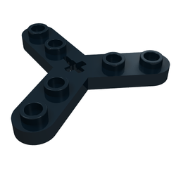 Technic Plate Rotor 3 Blade with Smooth Ends and 6 Studs (Propeller)