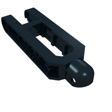 Technic Steering Arm 6.5 x 2 with Towball Socket Rounded, Chamfered (32195b)