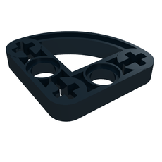 Technic Beam 3 x 3 L-Shape with Quarter Ellipse Thin (32249)