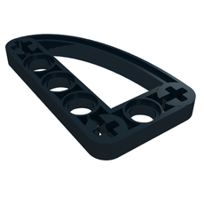 Technic Beam 3 x 5 L-Shape with Quarter Ellipse Thin (32250)