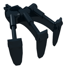 Large Figure Weapon, Claw, Triple, with Axle (32506)