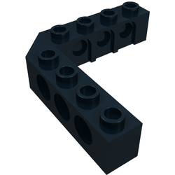 Black Corner Bricks 5x5 NEW  REF 32555 Lego Technic 2 briques d'angle noires