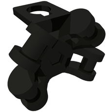 Minifig Neckwear Backplate with 4 Bars (36452)