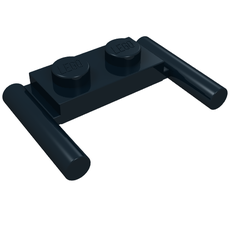 Plate Special 1 x 2 with Handles [Flat Ends / Low Attachment] (3839b)
