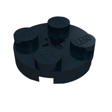 Plate Round 2 x 2 with Axle Hole Type 1 (+ Opening) (4032a)