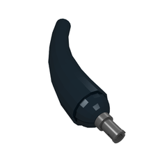 Animal / Creature Body Part, Tail / Neck, Base Section with Black Pin (40395)