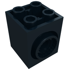 Brick Special 2 x 2 x 2 with Rotation Joint Socket and Rear Pin Hole (41533)