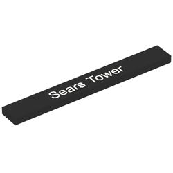 Tile 1 x 8 with 'Sears Tower' Print