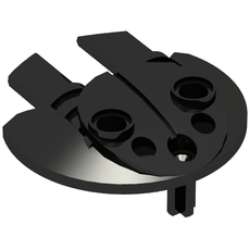 Large Figure Shield 5 x 5 with Dual Round Prongs (41663)