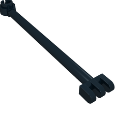 Hinge Bar 8L with 3 Fingers and Open End Stud (4319)