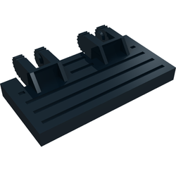 Hinge Train Gate 2 x 4 Locking Dual 2 Fingers with Rear Reinforcements, 9 Teeth