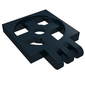 Turntable 2 x 2 Plate with Hinge, Base [3 Fingers]