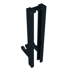 Forklift Mast Wide 1 x 2 Hinge Plate Locking (4518b)