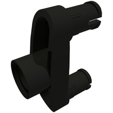 Technic Pin Connector 3L with 2 Pins and Center Hole [Pin Ridges Across Part] (46189)