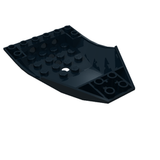 Brick Wedged, Curved Inverted 10 x 6 x 2 Cockpit (47406)