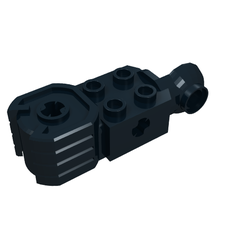 Technic Brick Special 2 x 2 with Axle Hole, Rotation Joint Ball Half [Vertical Side], Vertical Axle Hole End (47431)