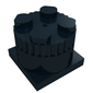 Sound Brick, Round, 9V 2 x 2 x 1 1/3 with Two Town Police Noises