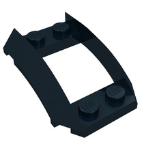 Wheel Arch, Curved Wedge 4 x 3 with 2 x 2 Opening and 4 Studs (47755)