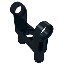 Technic Pin Connector Toggle Joint Smooth Double with 2 Pins (48496)