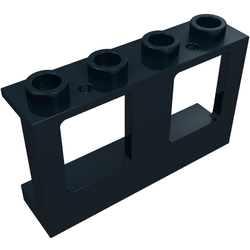 Window 1 x 4 x 2 Plane, Solid Studs