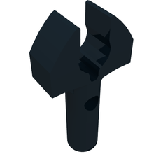 Bar 1L with Clip [Cut Edges and One Side Hole] [Gap in Clip] (48729b)