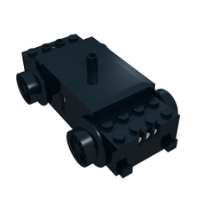 Motor, Train Base, 12V Slotted with 3-Hole Plugs (501c)