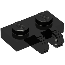 Hinge Plate 1 x 2 Locking with 2 Fingers on Side, 7 Teeth (50340)