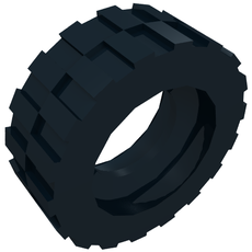 Tyre 17.5 x 6 with Shallow Staggered Treads (51011)