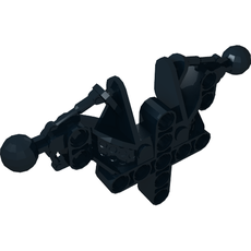 Large Figure Skeletal, Torso, Upper, with 2 Ball Joints (Toa Inika) (53545)