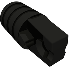 Hinge Cylinder 1 x 2 Locking with 1 Finger and Axle Hole On Ends [No Side Slots] (53923)
