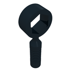 Tool Wrench / Spanner, Box [6-Rib Handle] (55300)
