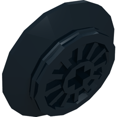 Train Wheel Spoked with Technic Axle Hole and Rubber Friction Band (57999)