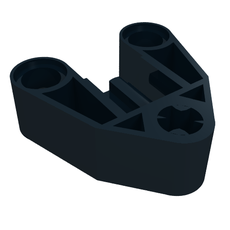 Technic Connector Block 3 x 3 Triangular with Axle, and Axle Hole (58177)