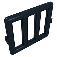 Bar 1 x 4 x 3 Window [Side Tabs] (6016)