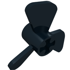 Propeller 3 Blade 3 Diameter with Axle Cross (6041)